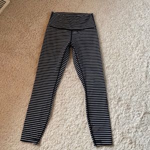 Lululemon Striped Workout leggings
